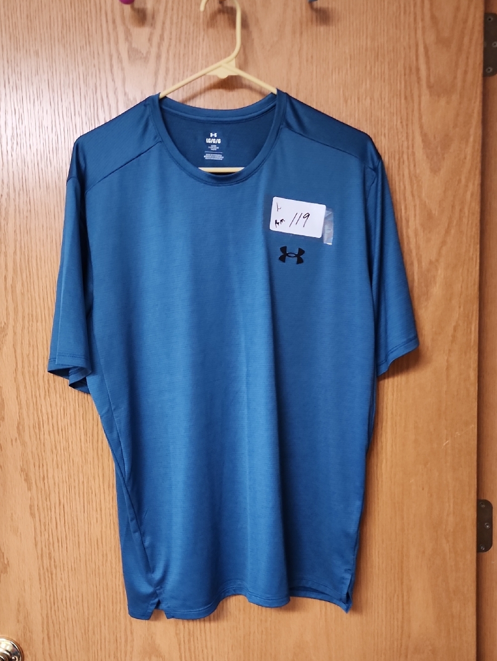 Under Armour Men's Short Sleeve Athletic Tee - Teal Blue L number 119